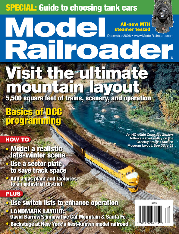 Model Railroader, December 2008