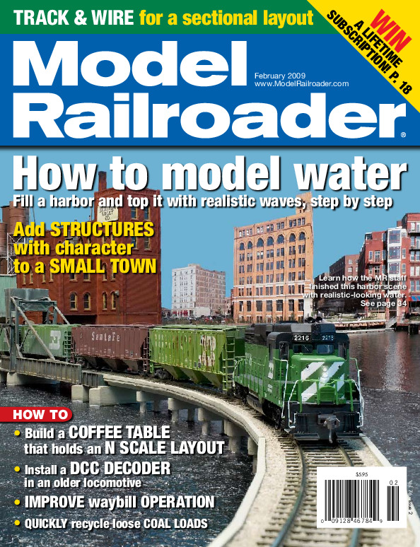 Model Railroader, February 2009