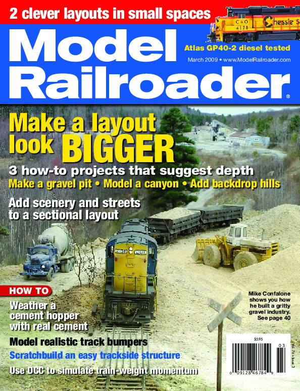 Model Railroader, March 2009