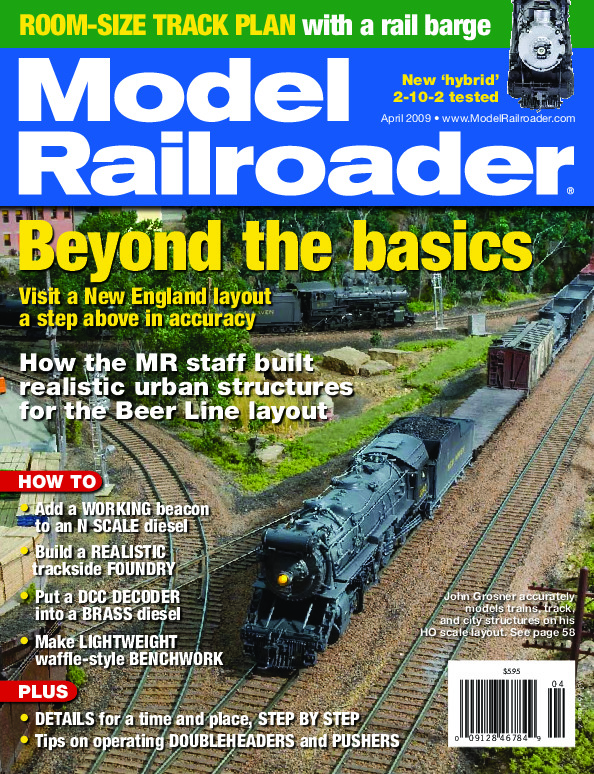 Model Railroader, April 2009