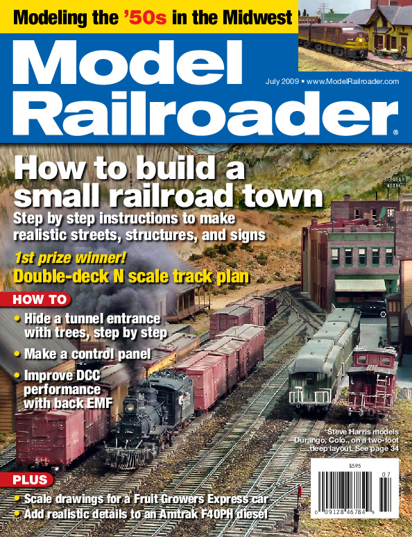 Model Railroader, July 2009