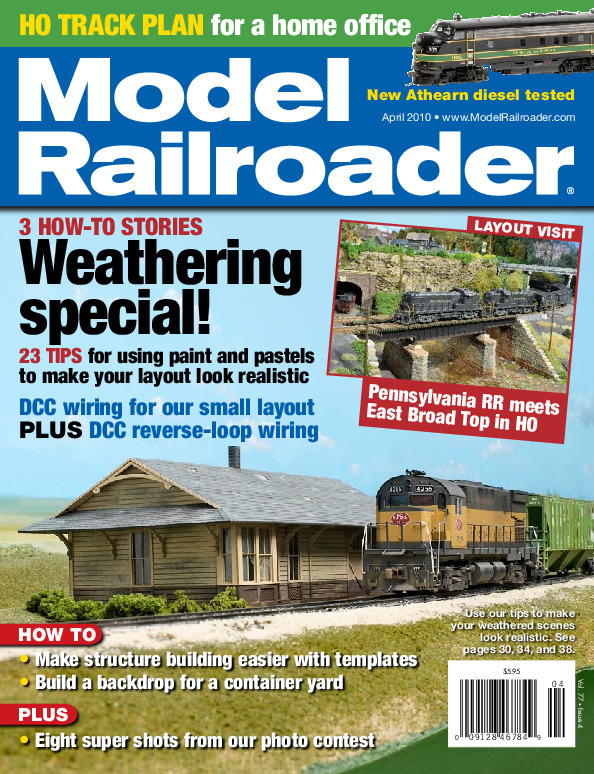 Model Railroader, April 2010