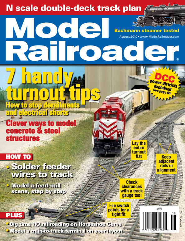 Model Railroader, August 2010