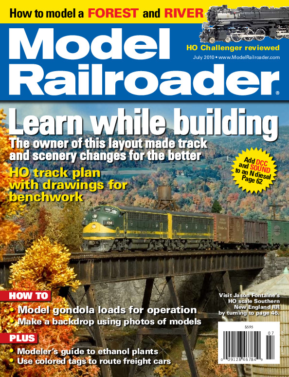 Model Railroader, July 2010