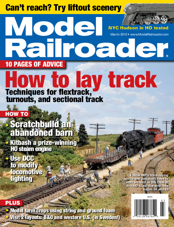 Model Railroader, March 2010