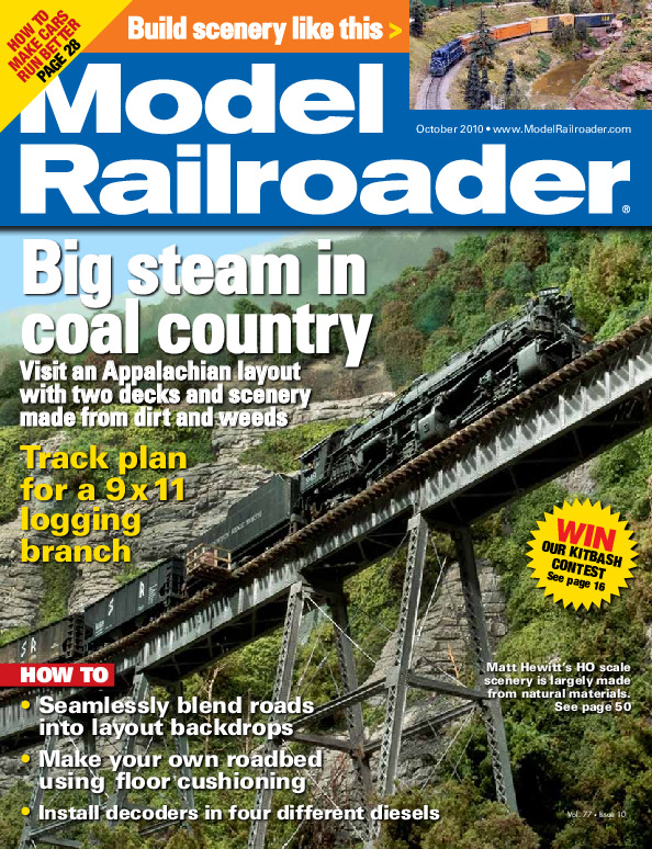 Model Railroader, October 2010