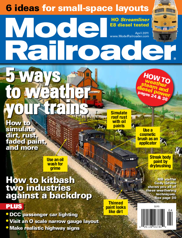 Model Railroader, April 2011
