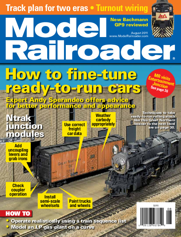 Model Railroader, August 2011