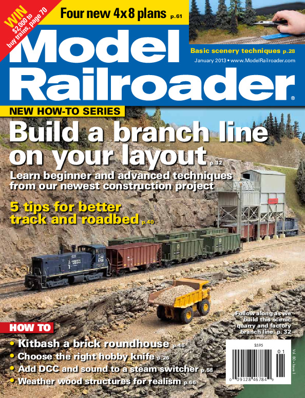Model Railroader, January 2013
