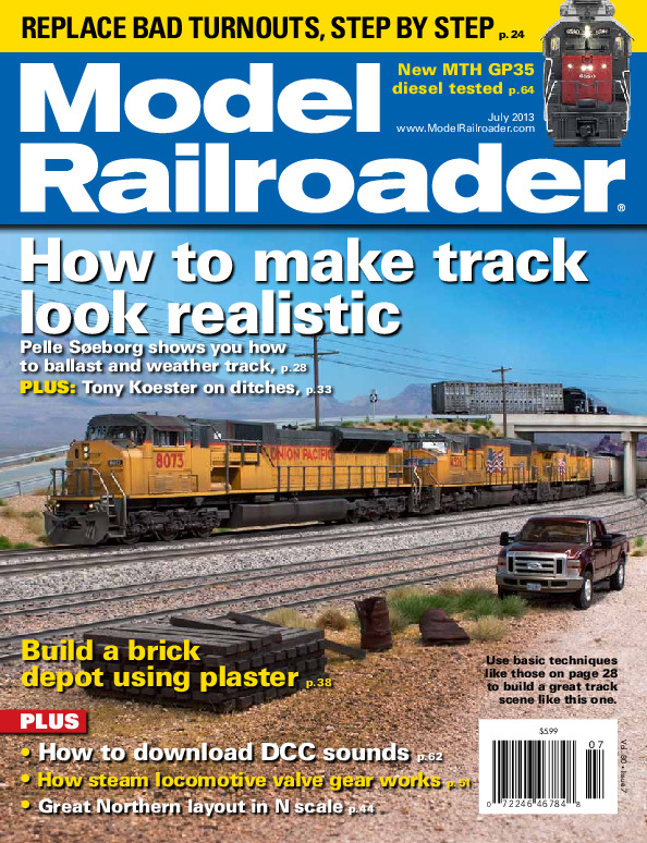 Model Railroader, July 2013