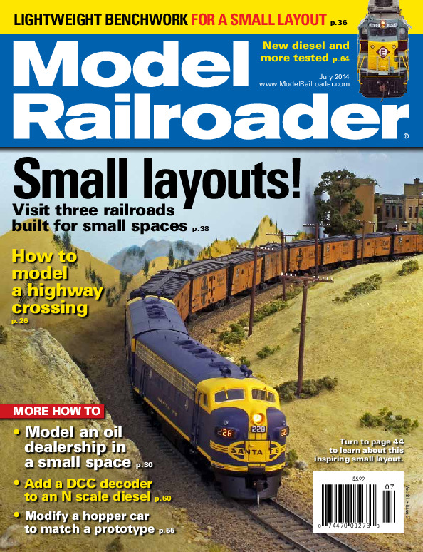 Model Railroader, July 2014