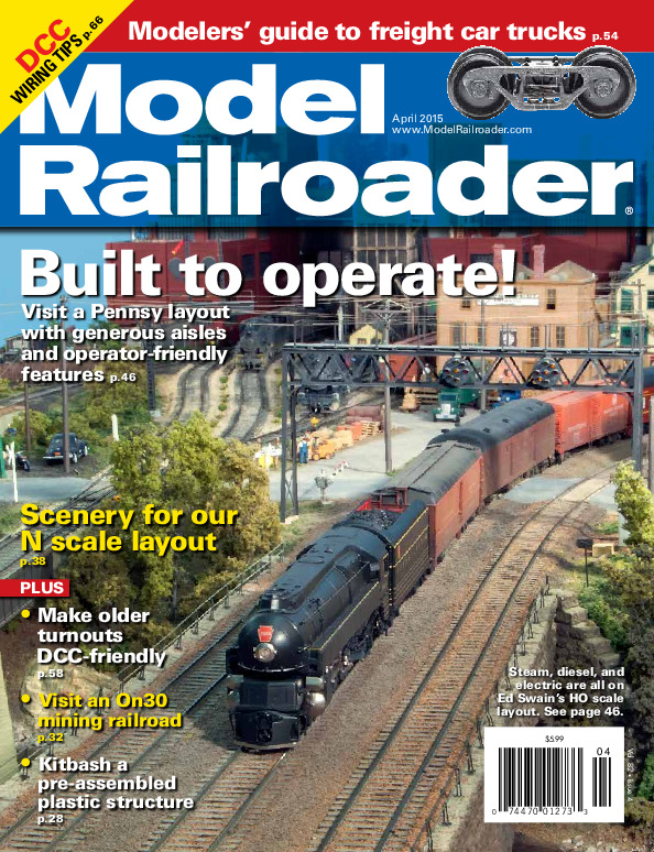 Model Railroader, April 2015