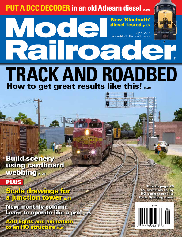 Model Railroader, April 2016