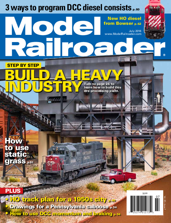 Model Railroader, July 2016