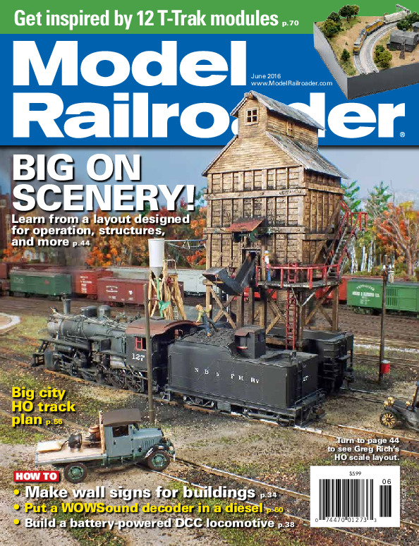 Model Railroader, June 2016