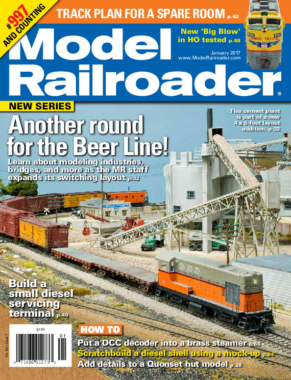 Model Railroader, January 2017
