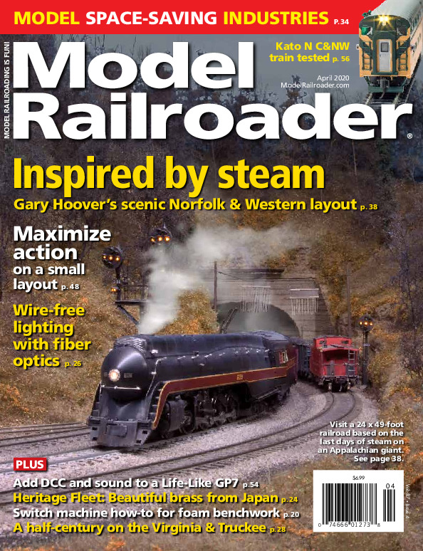 Model Railroader, April 2020