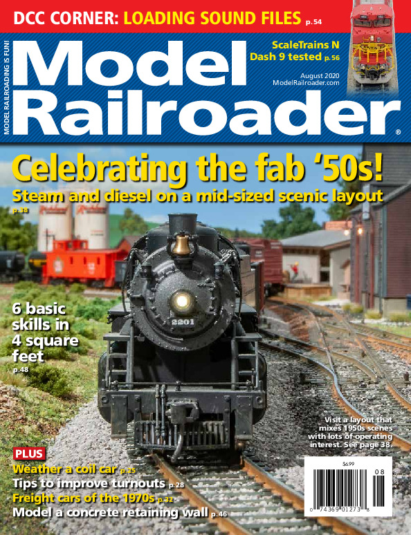 Model Railroader, August 2020
