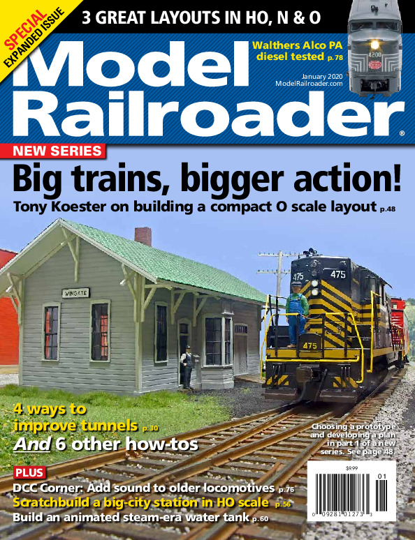 Model Railroader, January 2020