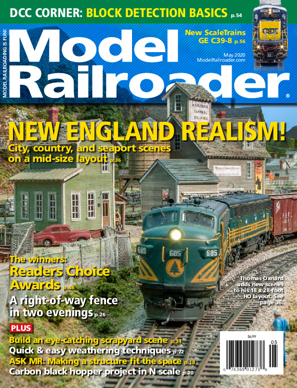 Model Railroader, May 2020