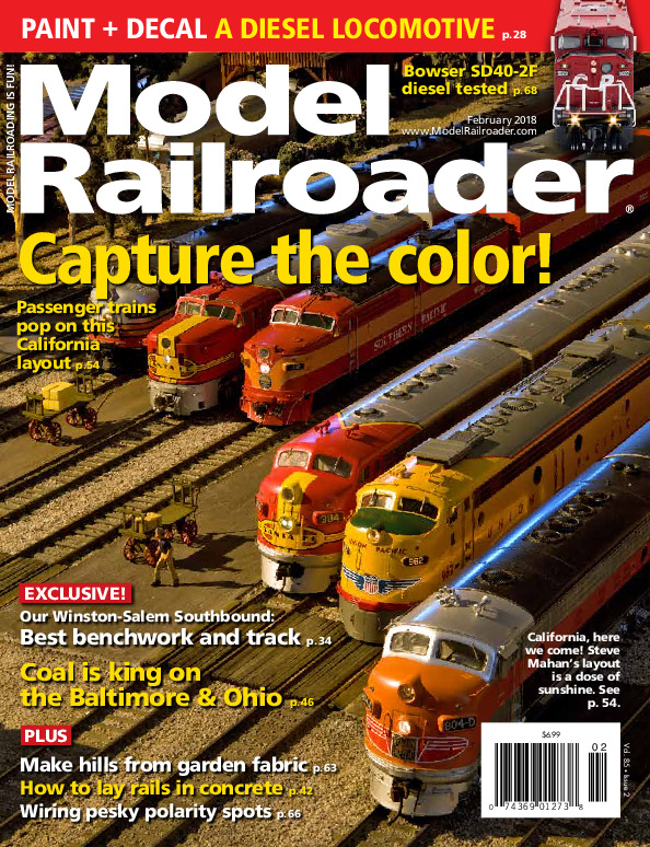 Model Railroader, February 2018