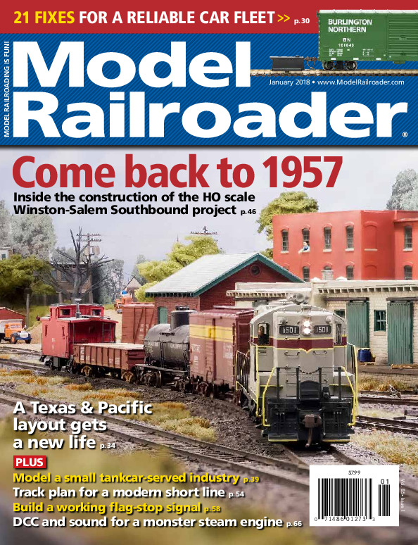 Model Railroader, January 2018