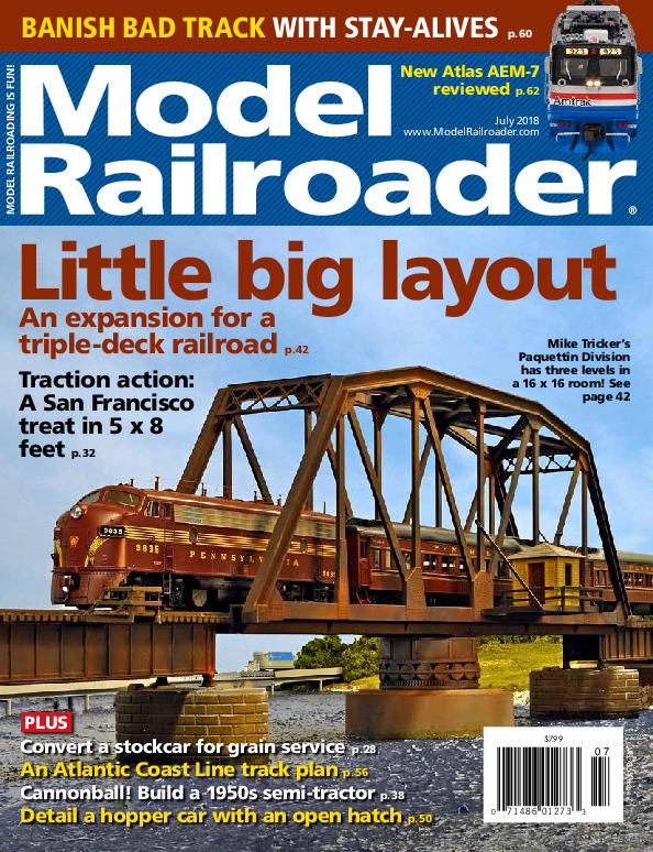 Model Railroader, July 2018