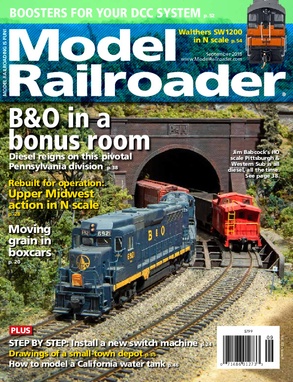 Model Railroader, September 2018