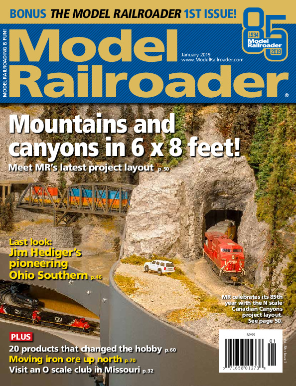 Model Railroader, January 2019