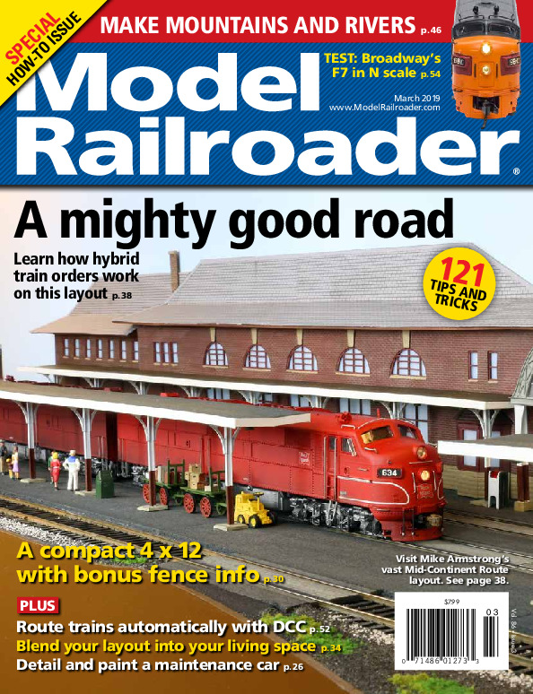 Model Railroader, March 2019