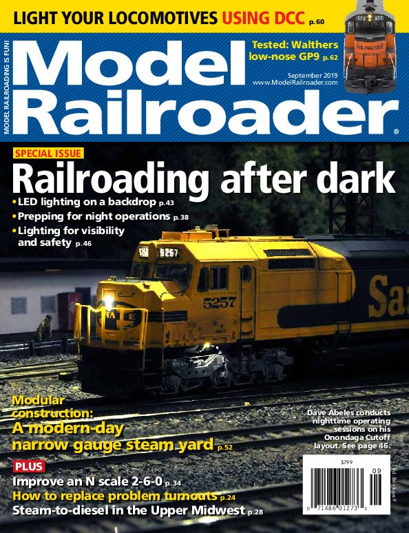 Model Railroader, September 2019