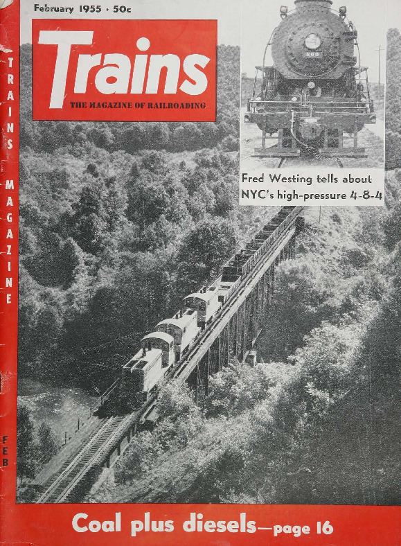 Trains, February 1955