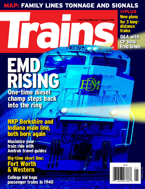 Trains, January 2011