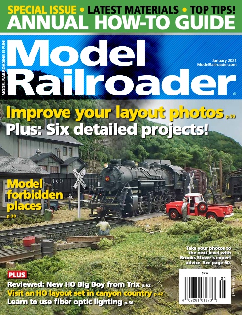 Model Railroader, January 2021