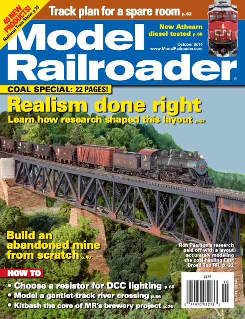 Model Railroader, October 2014