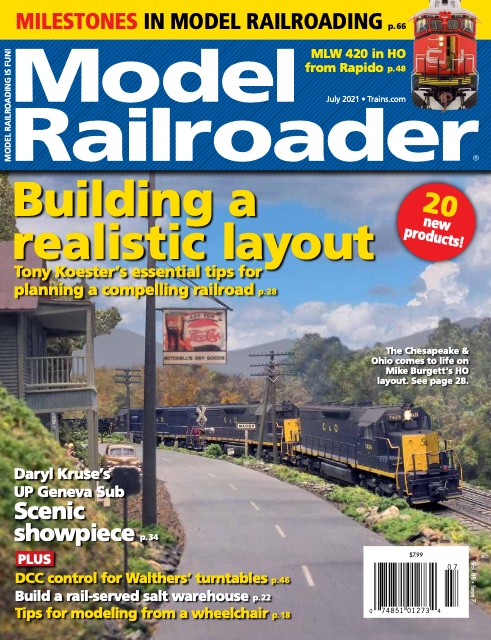 Model Railroader, July 2021