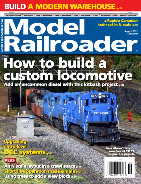 Model Railroader, August 2021