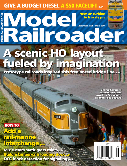 Model Railroader, September 2021
