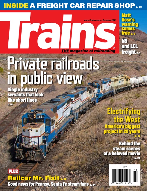 Trains, October 2021