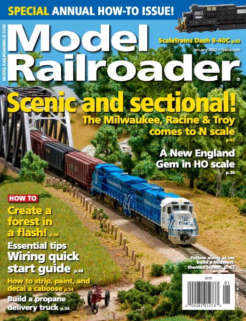 Model Railroader, January 2022