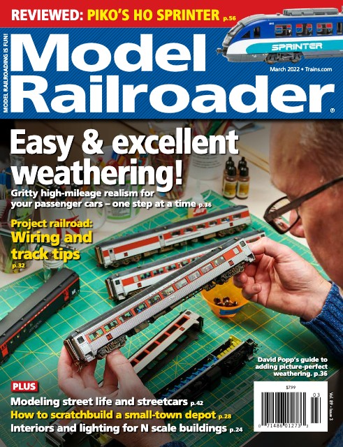 Model Railroader, March 2022