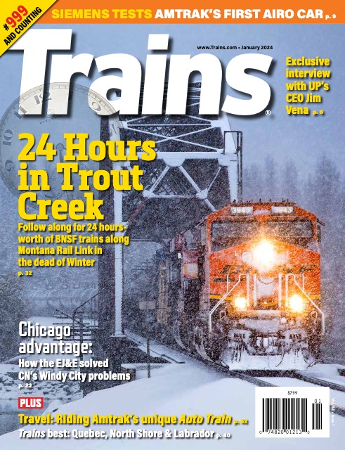 Trains, January 2024