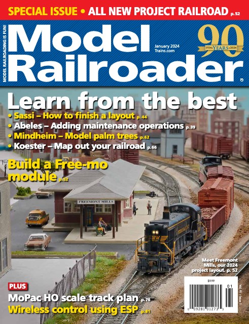 Model Railroader, January 2024