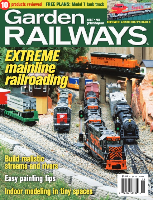 Garden Railways, August 2004